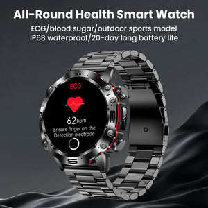 Bearscome PRO 3 High-end ECG/EKG blood sugar health HD sports smart watch