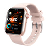 BEARSCOME 2025 Heart rate Blood pressure Bluetooth sports smartwatch - 108 Gold/Pink silicone