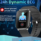 BEARSCOME BCEP01 ECG HRV Monitoring Smart Watch, SpO2/Sleep, Music, Waterproof,Message/Caller Receive, Female Caring