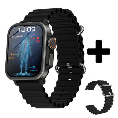 BEARSCOME VEE Blood Glucose ECG/EKG Blood Oxygen Sleep Monitoring Music SmartWatch