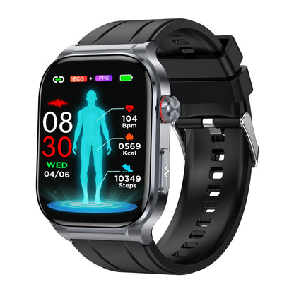 Bearscome Pro 9 High-end Flagship Smartwatch ECG blood glucose Uric acid cholesterol Stress monitoring