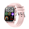 Bearscome P07 AI Analysis ECG Blood glucose Blood Oxygen monitoring Flashlight SOS Smartwatch - Pink