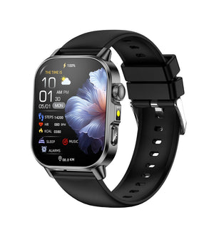 Bearscome P07 AI Analysis ECG Blood glucose Blood Oxygen monitoring Flashlight SOS Smartwatch