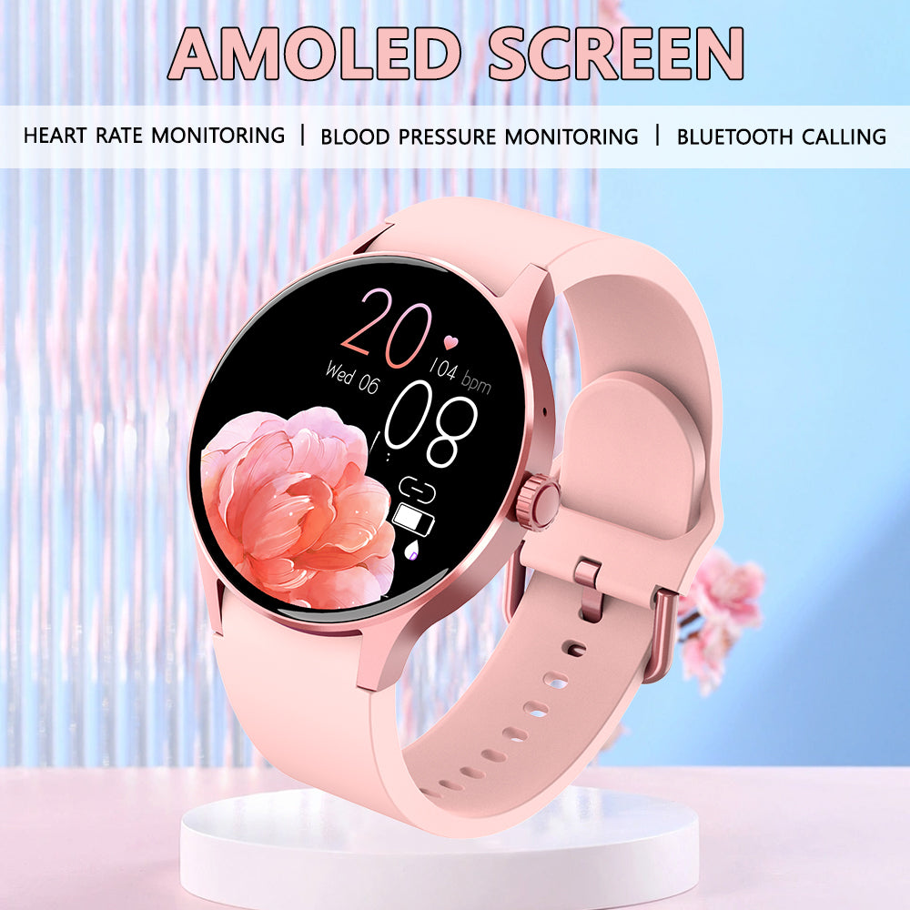 Bearscome 2025 SmartWatch AMOLED screen Blood Sugar Blood Pressure Heart Rate Blood oxygen Monitoring